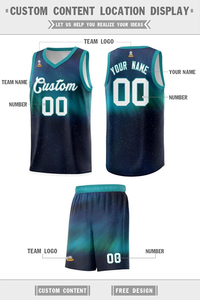 Conjunto de Uniforme de Baloncesto Personalizado con Degradado de Color, Cuello en V sin Mangas, Malla Transpirable para Adultos Unisex, Todas las Temporadas - Product Image 4