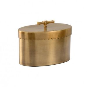 Metal Storage <b>Box</b> Rectangular <b>Stacking</b> Design Yellow and Gray Minimalist Hinged Lid for Sundries - Product Image 5
