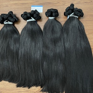 Extensiones de Cabello Natural Ondulado Vietnamita de Alibaba, Doble Trama, Negro Natural, Liso, Calidad Premium, Virgen, 100g, Más Vendidas - Product Image 1