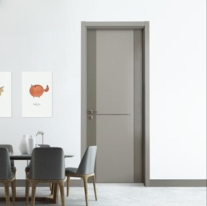 Venta Directa de Fábrica, Puerta de MDF para Casas, Mejor Precio, Puerta de Madera Resistente al Agua y al Fuego para Dormitorio, Sala de Estar, Oficina - Product Image 6