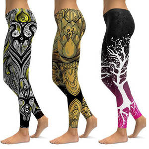 Leggings Deportivos de Cintura Alta con Diseño Estampado, Ropa Deportiva, Leggings de Yoga sin Costuras de Calidad para Ejercicio y Fisicoculturismo para Mujer - Product Image 2
