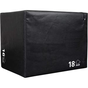 Fabricante profesional de venta al por mayor, caja de salto Plyo, caja de entrenamiento de salto pliométrica de cara suave para levantadores de pesas de entrenamiento cruzado - Product Image 1