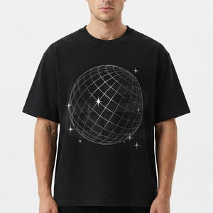 Camiseta con estampado reflectante creativo para hombre, camiseta de algodón de primera calidad, ropa informal holgada para el día a día, ropa suave de verano para el día a día - Product Image 1
