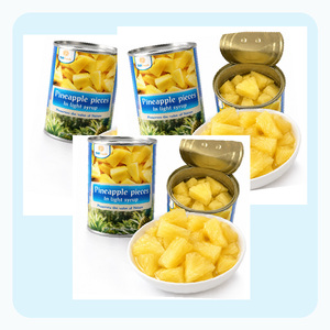Deeply Sweet Wholesale Price Hot Sale Made In Vietnam <b>Pineapple</b> Pieces in <b>Light</b> Syrup Customized Packaging - Product Image 5