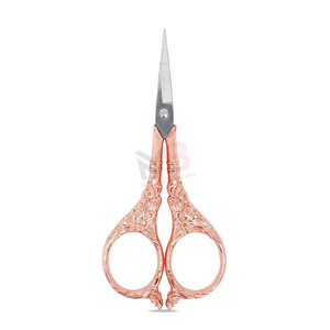 Tijeras para Cutículas Color Oro Rosa, Hoja de Acero Inoxidable, Punta Afilada, Herramienta de Manicura Duradera, Mango Redondo, Nuevo Diseño, para Adultos - Product Image 3