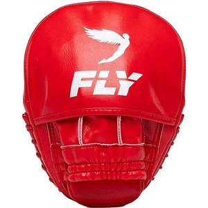 Mitaines de boxe Fly Focus Mitts, coussinets de frappe d'entraînement durables toutes saisons, en cuir PU rouge, mousse EVA respirante, pour l'entraînement AI-FP-729 - Product Image 2
