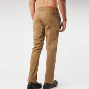 Pantalon de bureau vierge personnalisable en tissu Oxford 100 % coton, pantalon homme lavé pour garçons, vente en gros - Product Image 3