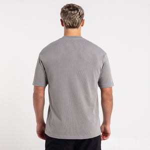 Camiseta Esencial para Hombre, Formal, de Punto Ligero, 100% Algodón, con Hombros Caídos, Personalizada con Estampado - Product Image 3