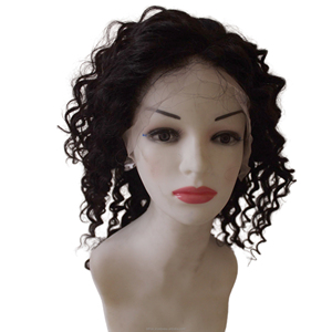 Nuestra peluca con frente de encaje 13x4, 100% cabello humano real HD, presenta ondas profundas, brillo natural, rizos definidos y sin enredos. - Product Image 3