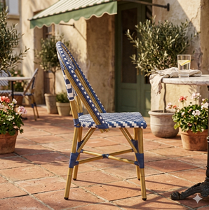 Solo Bistro Silla de comedor tejido con ratán PE - Product Image 6