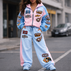 Conjunto Deportivo Unisex Inspirado en Motociclistas, Transpirable, con Sudadera con Capucha, Camiseta y Pantalones Deportivos, Estilo Urbano - Product Image 3