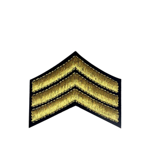 Parche Táctico de Rango Chevron para Uniforme, Parche Termoadhesivo para Ropa, Parches Bordados Personalizados - Product Image 5