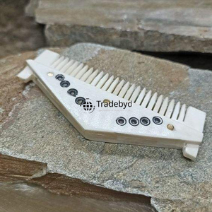 Peine de Pelo de Hueso de Lujo Tradebyd, Herramienta Artesanal para el Cuidado del Cabello, Desenredante Suave para Salón y Uso Doméstico - Product Image 3