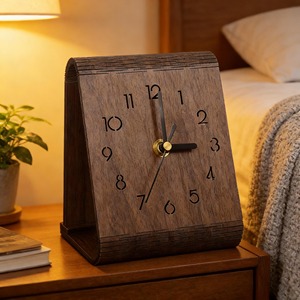Premium Wooden <b>Table</b> <b>Clock</b> Decorative Desk Timepiece Perfect For Home Office And Living Room Decor Wholesale From India - Product Image 3