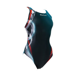 Traje de Baño de Una Pieza para Mujer, Top Corto, Estampado Animal/de Dibujos Animados/Unicolor, Transpirable, de Secado Rápido, Impermeable, Color Personalizado, Spandex/Poliéster - Product Image 5