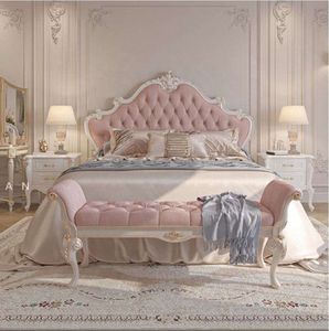 Muebles de dormitorio de madera de teca de lujo Elvarenza, juego de dormitorio de madera maciza, muebles de diseño clásico elegante, hechos a mano con calidad premium. - Product Image 1