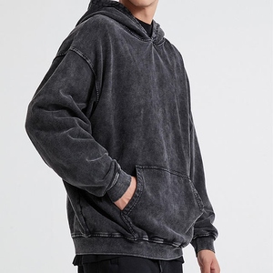 Sudadera con Capucha para Hombre AIRO INDUSTRIES, de Alta Calidad, Lavado Ácido, Estilo Retro, Sin Mangas, con Bordado y Parches, 100% Felpa - Product Image 2