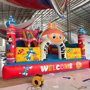 <b>Inflatable</b> Castle <b>Bouncer</b> 6m x 12m Viet Nam Gaming Application PVC material Easy Setup Features Amusement parks - Product Image 4
