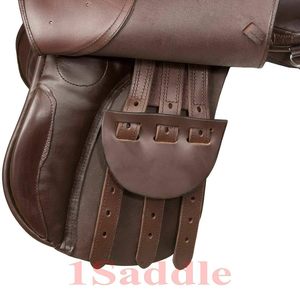 Premium Customized Monoflap English Dressage Horse Saddle Brass Hardware Covered Leather Deep Seat Equestrian Riding Equipment - Product Image 3