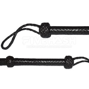 Látigo de Cuero de Alta Calidad Hecho a Mano con Cuero Genuino, Agarre Fuerte, Diseño Flexible y Duradero, Perfecto para Entrenamiento - Product Image 5
