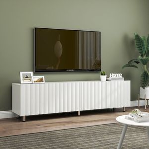 Mobile TV Moderno con Spazio di Archiviazione per TV da 65+ Pollici, 2 Cassetti, Console Multimediale per Soggiorno - Product Image 2