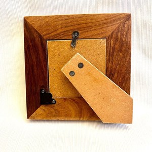 Handmade Creative Vintage Bone Inlay Photo <b>Frame</b>, Earth Tones, Wood and Bone, <b>Picture</b> Opening, Small <b>Frame</b> - Product Image 5