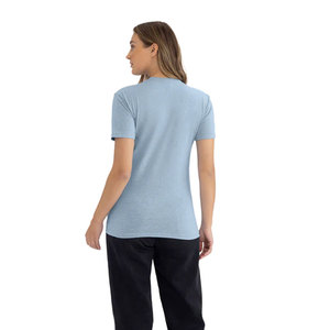 T-shirt unisexe Next Level à manches courtes en mélange de coton peigné, léger, pour adulte, avec logo personnalisé, MOQ - Product Image 2