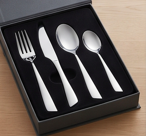 Ensemble de couverts en acier inoxydable de haute qualité avec manche argenté finition miroir pour la table à manger et les mariages - Product Image 6