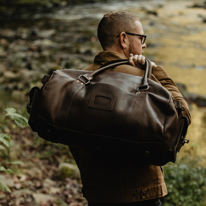 Men Leather <b>Duffel</b> <b>Bag</b> Genuine Leather Travel Gym Weekender <b>Bag</b> OEM Supplier Manufacturer - Product Image 5