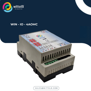 WIN-IO-4AOMC/MV-M โมดูลเอาต์พุตอะนาล็อก 4 ช่อง (4-20mA/0-10V 24V DC ความละเอียด 10/12 บิต) รองรับ Modbus RTU RS485 ติดตั้งบนราง DIN - Product Image 1