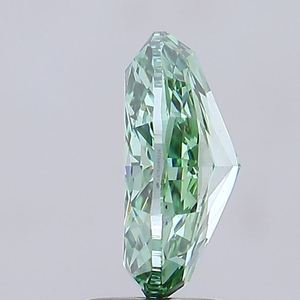 EVERGLOW 3.00CCT Diamant synthétique de laboratoire CVD de qualité supérieure, taille ovale, vert vif fantaisie, VS2, certifié IGI, pour la fabrication de bijoux haut de gamme - Product Image 3