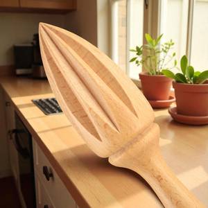 Hand press lemon juicer wooden citrus squeezer long lasting use cheap price wood orange <b>reamer</b> - Product Image 5