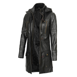 Abrigo Clásico de Cuero para Mujer, de Largo Completo, con Acabado Refinado y Estilo Versátil para la Moda Moderna - Product Image 5