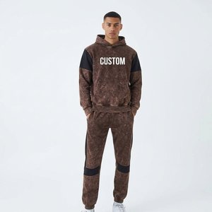 Conjunto Deportivo Personalizado para Hombre, Estilo Acid Wash, Corte Regular, Sudadera y Pantalones Jogger, Ropa Urbana Deportiva, Fabricante Mayorista - Product Image 4