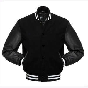 Chaqueta Varsity Moderna para Hombre, Fabricada en Pakistán, Estilo Motociclista, Vintage - Product Image 1