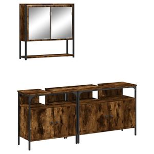 Juego de Muebles de Baño en Roble Ahumado, Elegantes Muebles para su Baño Moderno - Product Image 2