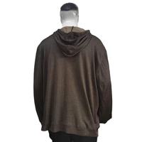 Protection EMF Unisexe Tissu en Fibre d'Argent Solide à Capuche Anti-Radiation Faraday Grande Taille Longue Double Fermeture Éclair Respirante
