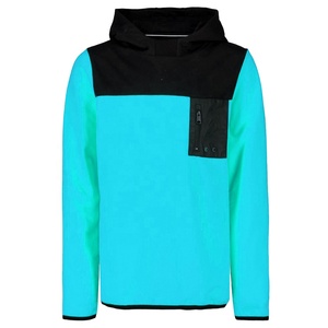 เสื้อกันหนาวผ้าฝ้ายแขนยาวมีฮู้ด,แบบสวมหัวสำหรับผู้ชายขายส่งผ้าฝ้ายขนแกะ Colorblock สำหรับฤดูร้อน - Product Image 6