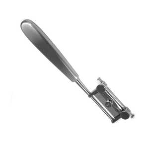 Couteau de greffe cutanée réglable de 19 cm en argent, outil chirurgical de précision manuel en acier inoxydable, certifié CE, avec boîte en bois - Product Image 3