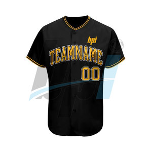Maillot de baseball de qualité supérieure, couleur personnalisée, service OEM, maillot de baseball uni - Product Image 3
