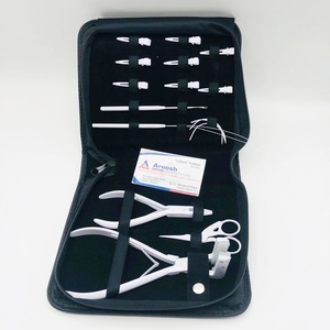 Professional Hair Extension Tools Kit - Stainless Steel Pliers, Threader Loop, <b>Hooks</b> & <b>Clips</b> with Zipper Case - Product Image 3