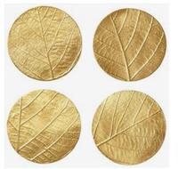 Ensemble de sous-verres en métal de luxe, écologiques, au design classique, multicolores, taille personnalisable, option de logo personnalisé pour une utilisation en cuisine
