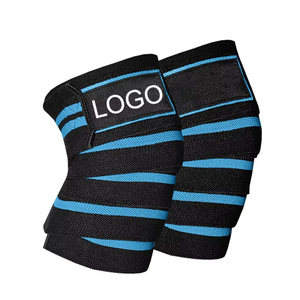 Sports Cotton Knee Wraps <b>Straps</b> for Gym Workout Weightlifting Fitness Squats Training Breathable Durable Elastic Knee Wrap - Product Image 1