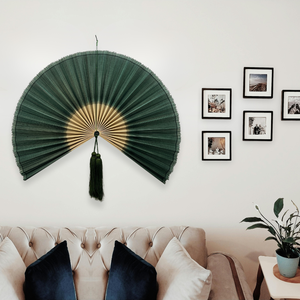 Ventilador de Pared de Bambú al por Mayor a Precio Económico, Decoración de Pared Boho Vintage de Lujo, Hecho en Vietnam por KingCraftViet - Product Image 1