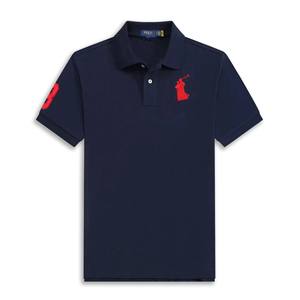 Polo à manches courtes pour homme, été, haut de gamme, 100% coton pur, logo de marque personnalisé, broderie, design, vente en gros, t-shirt de sport - Product Image 3