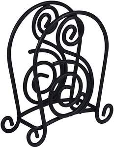 Porte-serviettes en fer au design magnifique et dernier cri, de qualité supérieure, finition noire, à prix abordables - Product Image 1