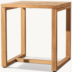 Square table furniture made of teak wood with a simple modern style, suitable for outdoor or indoor use good quality and durable - Product Image 3