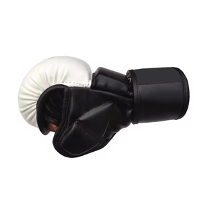 Matt MMA Sparring Grappling Boxing Muay Thai Punching Training Gloves with Hand Grips Moisture Wicking & Adjustable Wrist Strap - Product Image 6