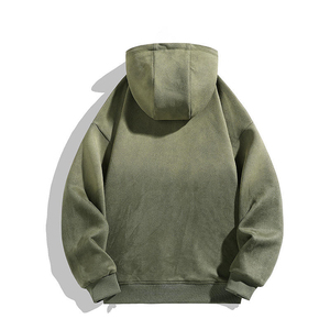 Custom <b>Men</b> Oversized <b>Black</b> Hoodie <b>Plain</b> Pullover <b>Sweatshirt</b> Heavyweight Cotton Fleece Streetwear Casual Hooded For Unisex - Product Image 2