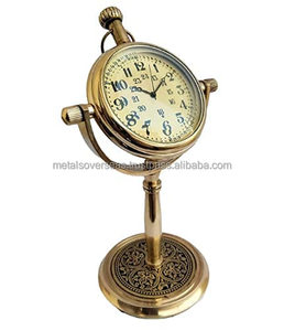 Relojes de mesa de metal de lujo hechos a mano Relojes de mesa de metal de lujo de diseñador Relojes decorativos indios Diseñador único - Product Image 2